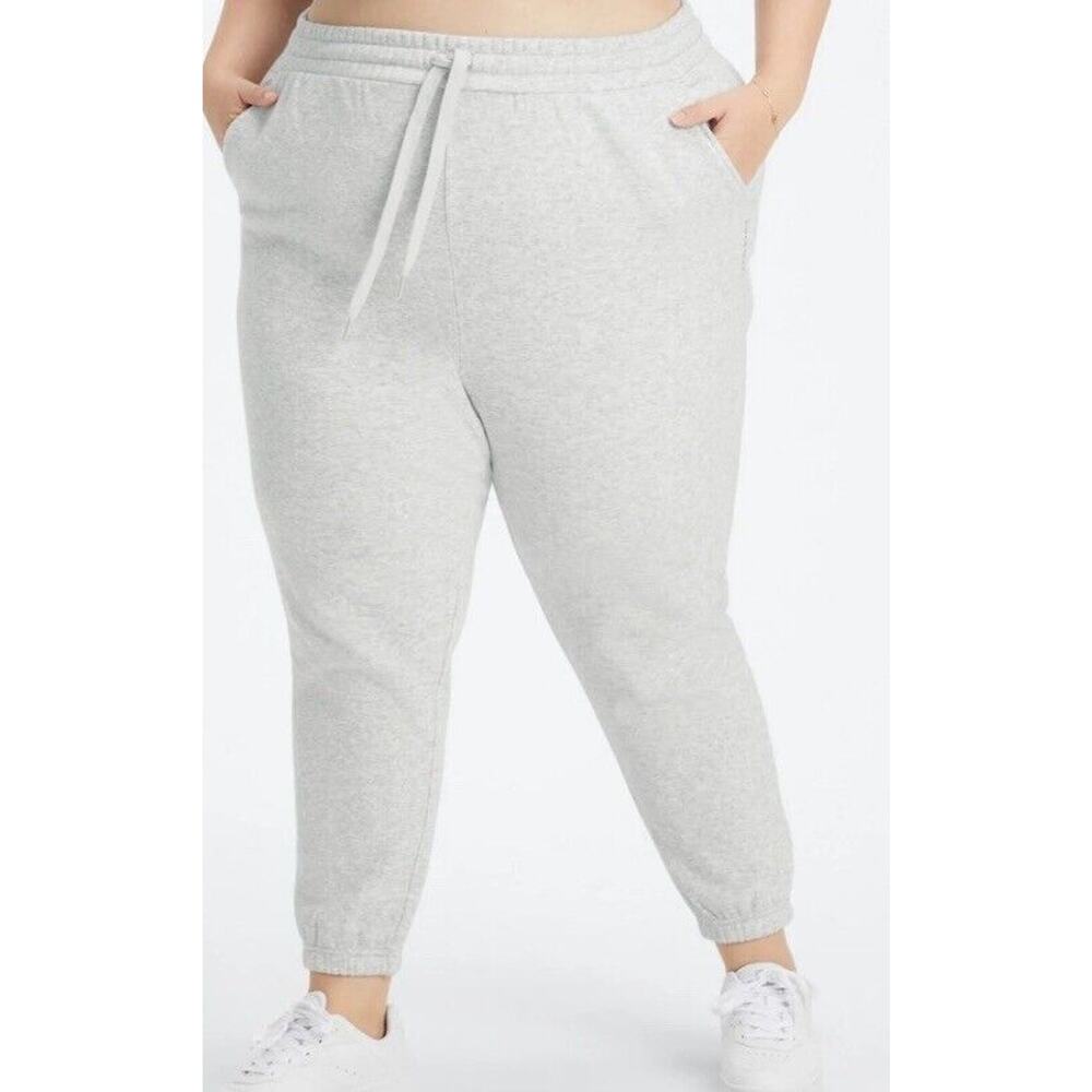 Fabletics‎ Womens Gray Tapered Sweatpants Joggers Athletic Size - 3XL Drawstring